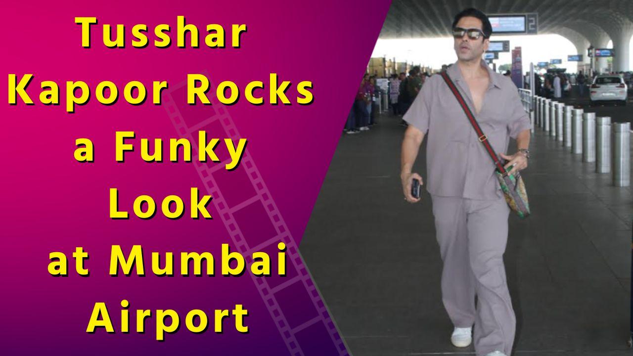 Tusshar Kapoor Turns Heads at Mumbai Airport with His Super Stylish Outfit