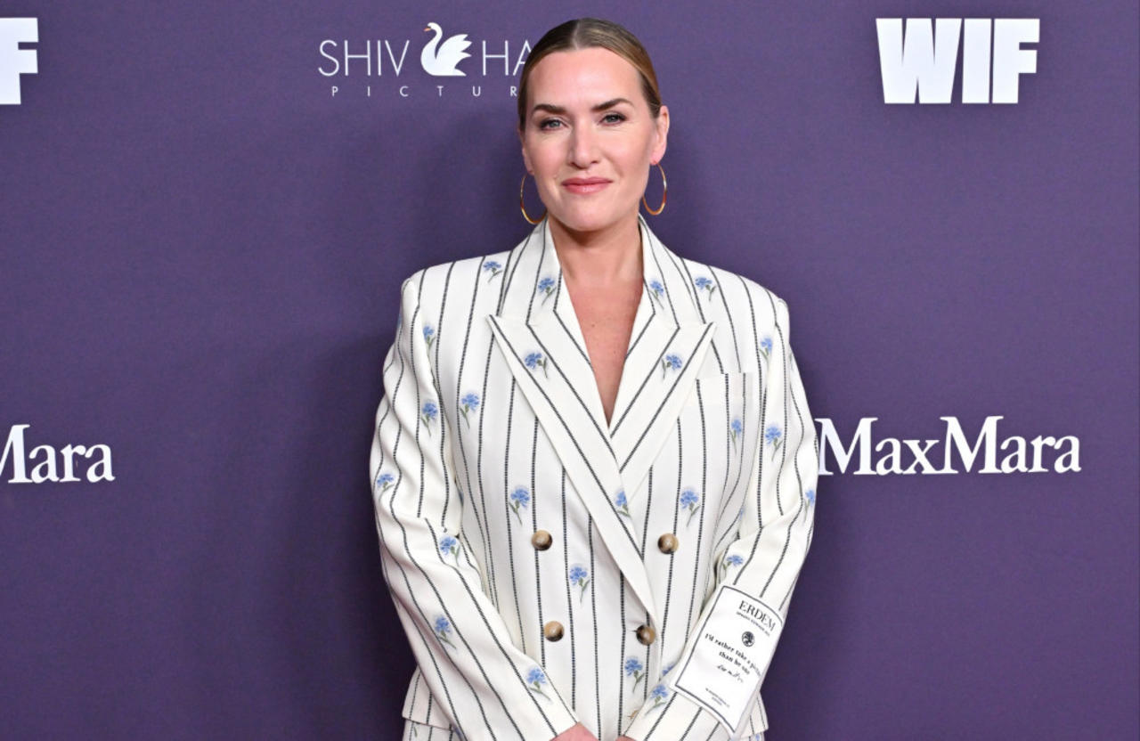 Kate Winslet took real pictures with a vintage-style camera on the set of 'Lee'