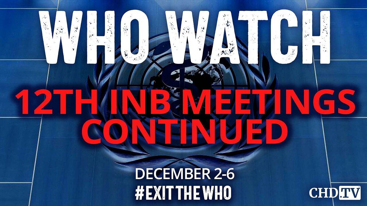 WHO WATCH: 12th Meeting of the INB for a Pandemic Agreement, Continued | Dec. 2