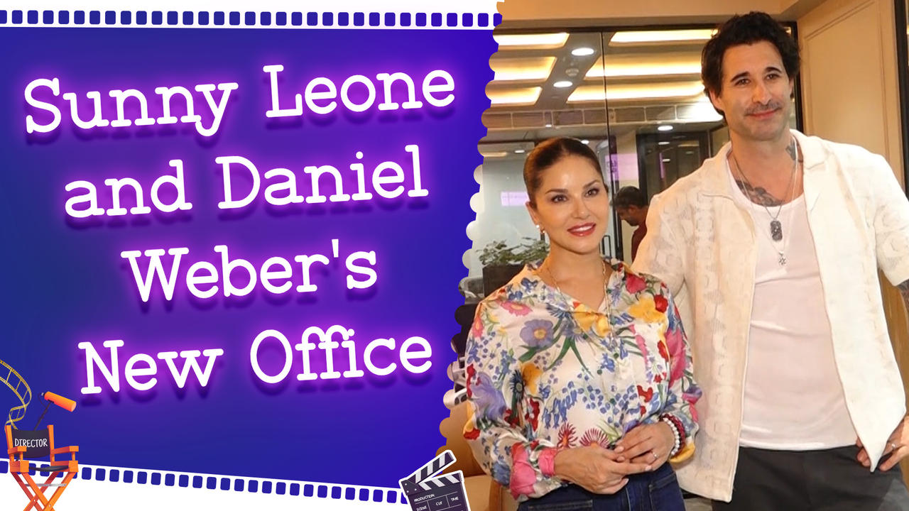 Sunny Leone & Daniel Weber At The Inauguration Of Their New Office