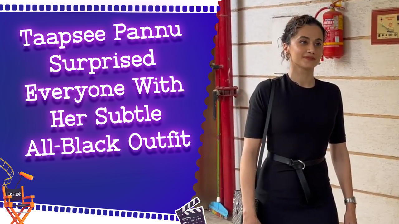 Taapsee Pannu Surprised Everyone With Her Subtle All-Black Outfit