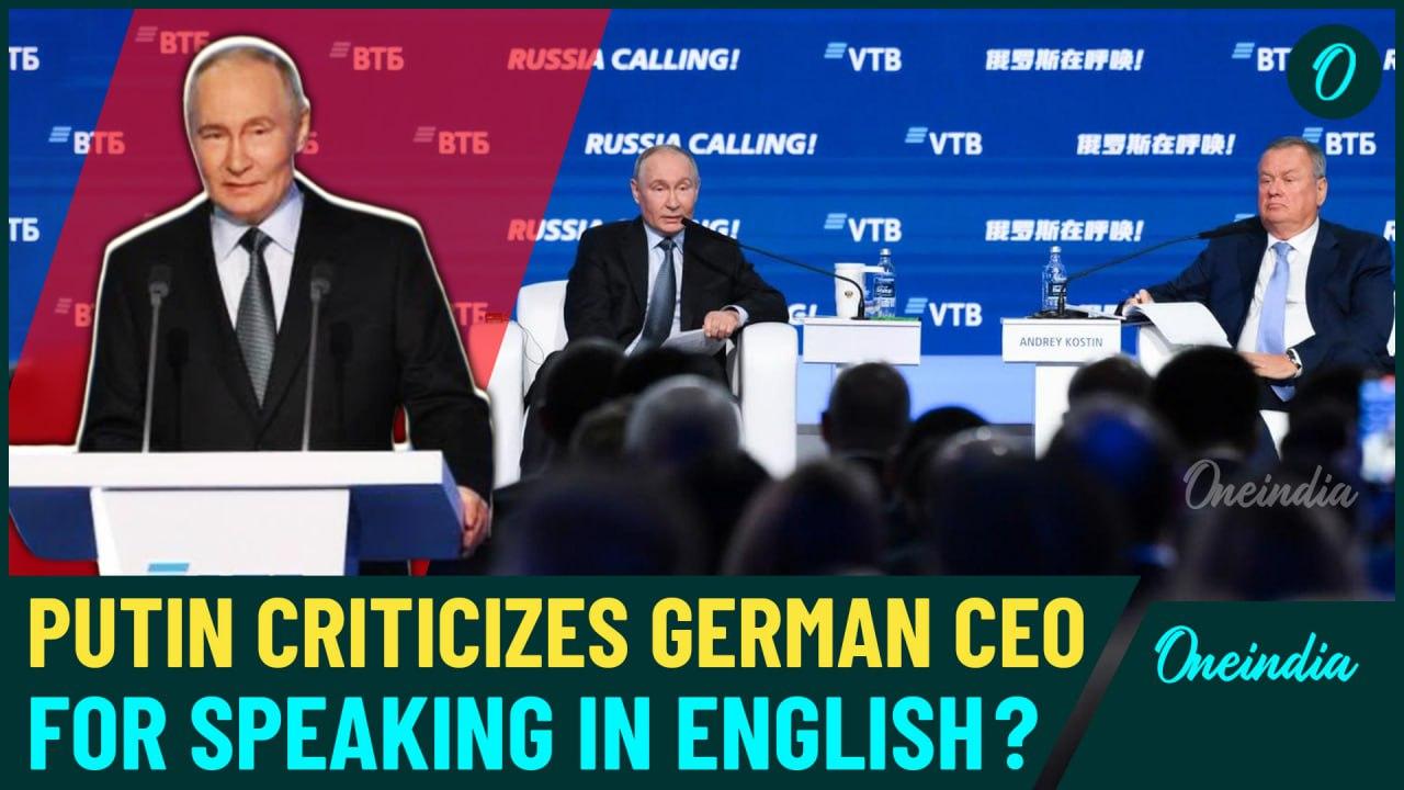 VIDEO | Putin scolds a German CEO Live on TV, 'Speak German...Why Ask Questions in English?'