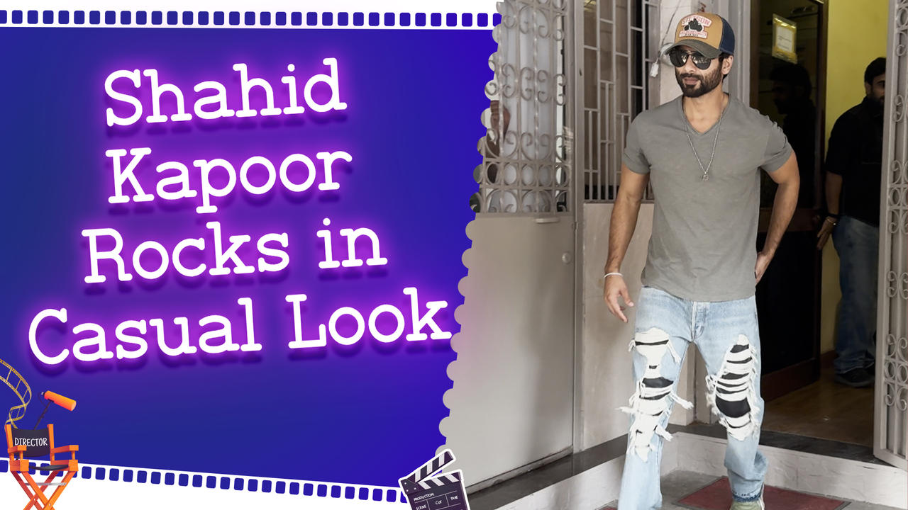 Shahid Kapoor Effortless Stylish Look At Dubbing Studio In Bandra