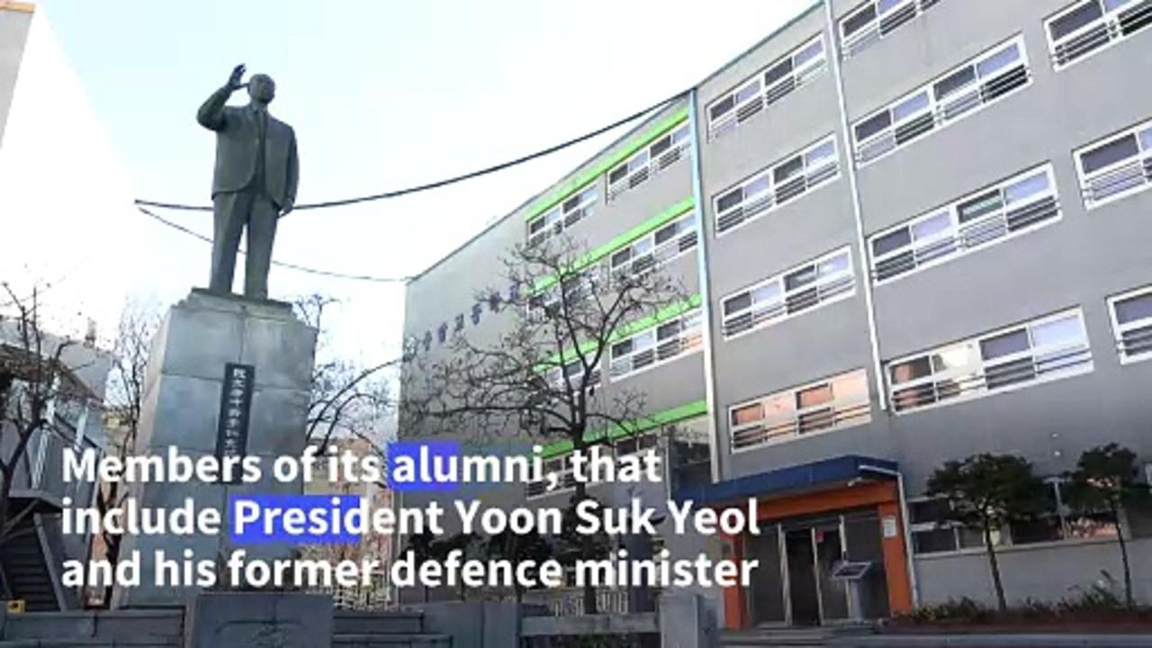 The all-boys school attended by key figures of South Korea's failed martial law bid