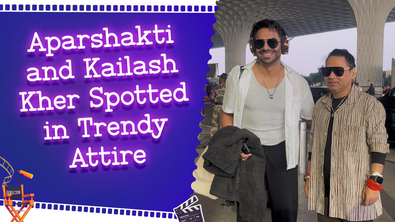 Most Popular Singers, Aparshakti Khurana And Kailash Kher Spotted At Airport