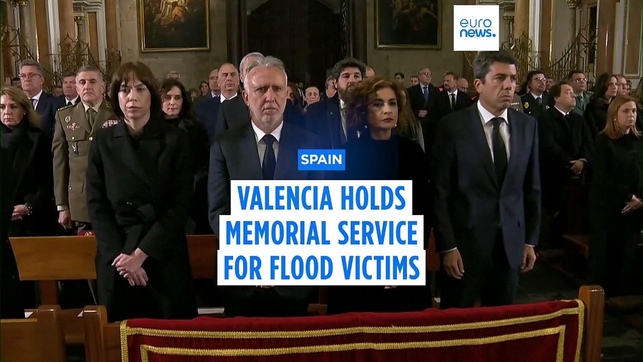 Valencia holds memorial service for flood victims