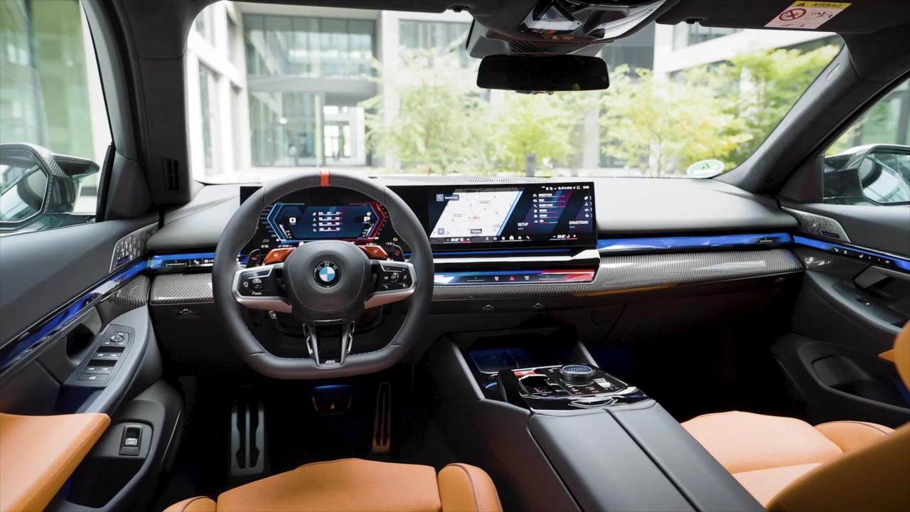 The all-new BMW M5 Touring Interior Design in Isle Of Man Green