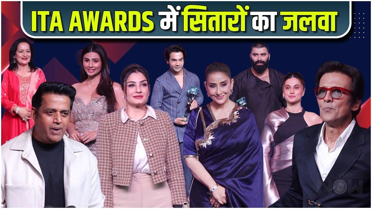 Bollywood Icons Steal The Show At ITA Awards Raveena Tandon Manisha Koirala Rajkummar Rao