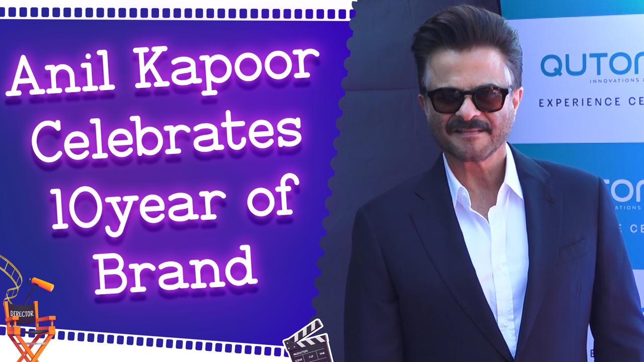 Anil Kapoor At The Opening Of Store, Completed a Decade