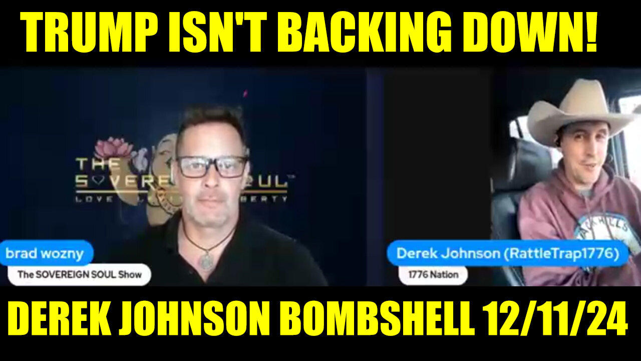 Derek Johnson HUGE INTEL 12/11/24 🔥 TRUMP ISN'T BACKING DOWN! 🔥 CHARLIE WARD 🔥 JUAN O SAVIN