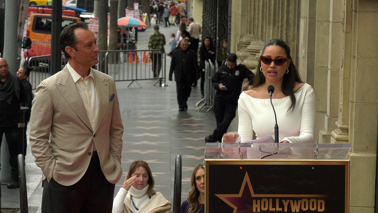 Jurnee Smollett speech at Jude Law's Hollywood Walk of Fame star unveiling ceremony