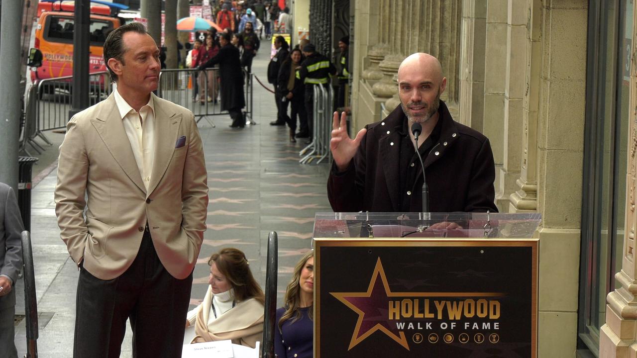 David Lowery speech at Jude Law's Hollywood Walk of Fame star unveiling ceremony