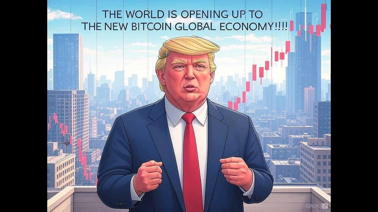 "THE WORLD IS OPENING UP TO THE NEW BITCOIN GLOBAL ECONOMY!! TRUMP MAN OF THE YEAR!!"