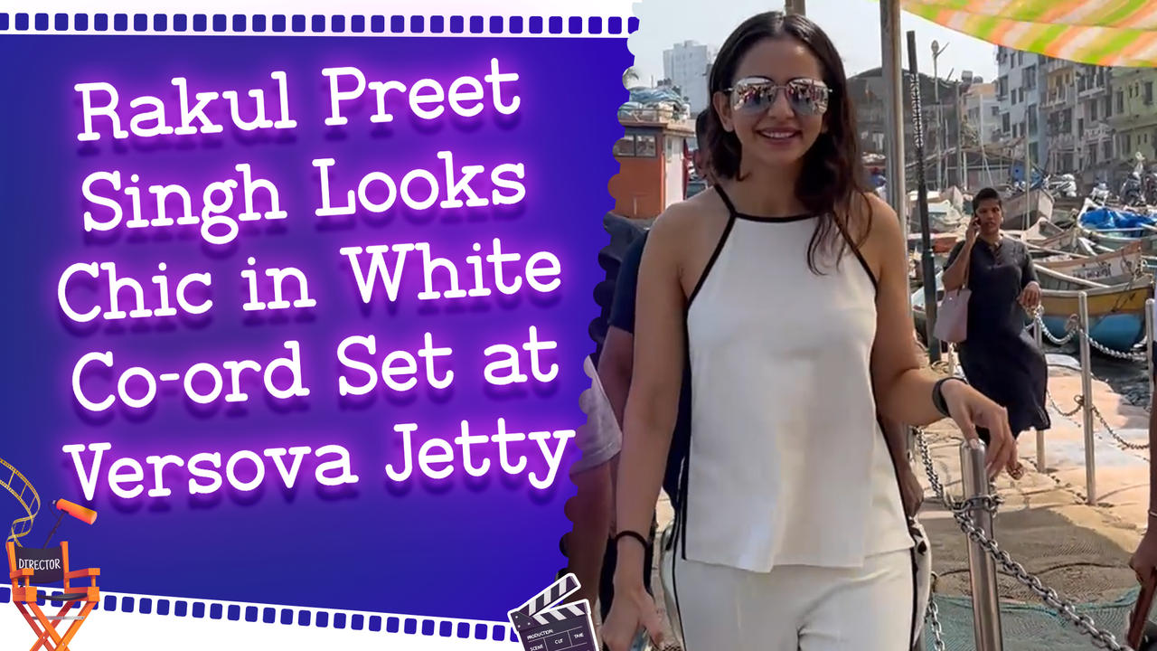 Rakul Preet Singh Snapped at Versova Jetty in Stylish White Ensemble