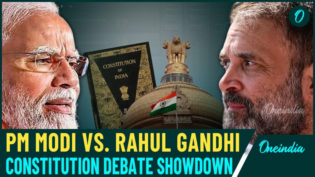 Modi vs Rahul: Explosive Showdown Over Constitution on 75th Anniversary | LIVE Debate in Lok Sabha