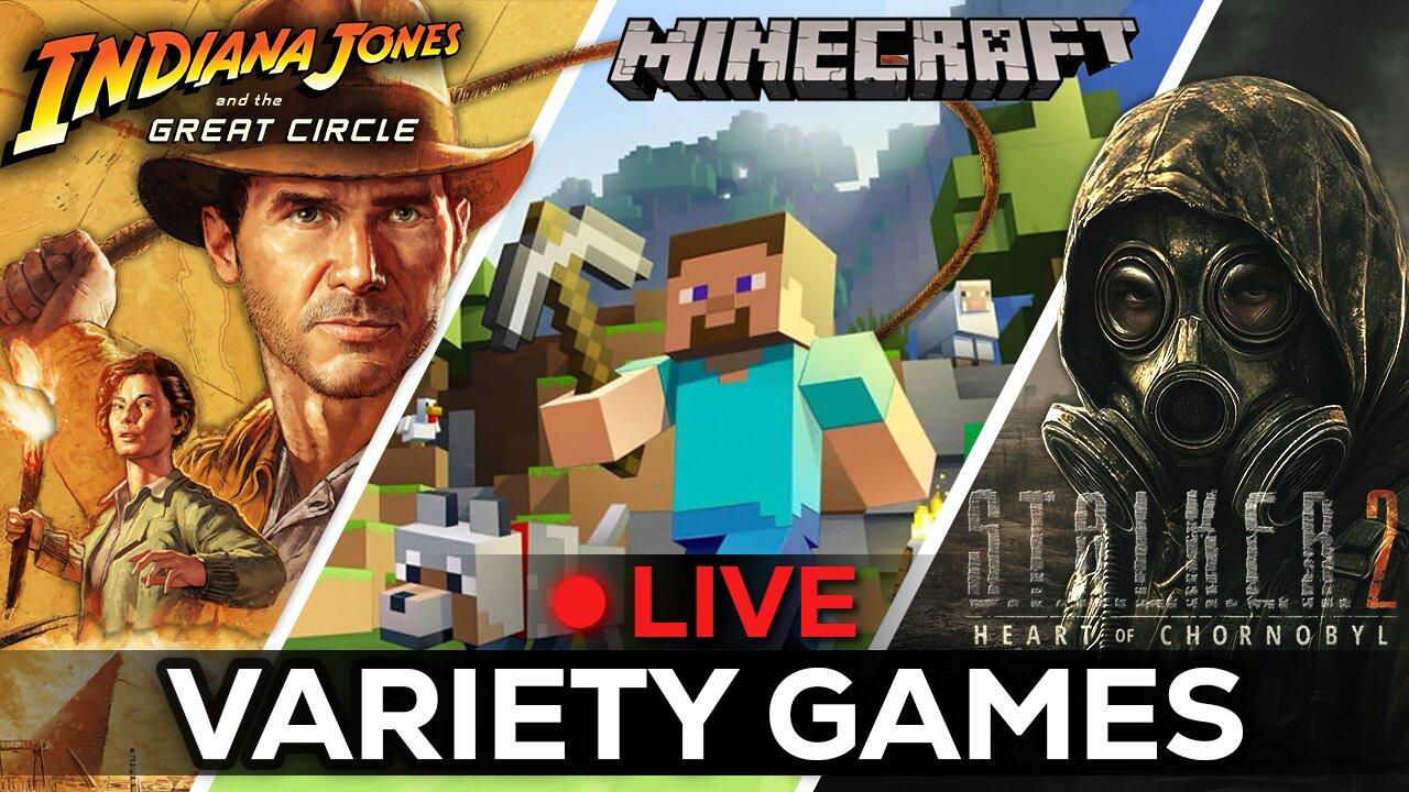 🔴LIVE IN 1440p! - Indiana, Then Variety of Games - Come Hang Out!