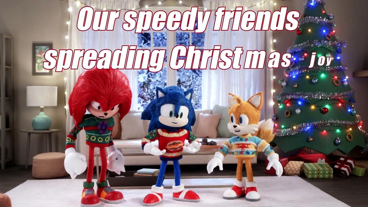 Sonic the Hedgehog 3 Movie Song - Lyric Video - It's a Sonic Christmas