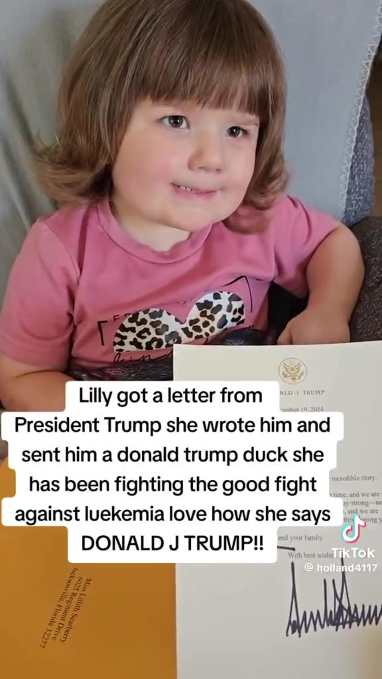 President Trump Sent a Letter to a Little Girl With Leukemia