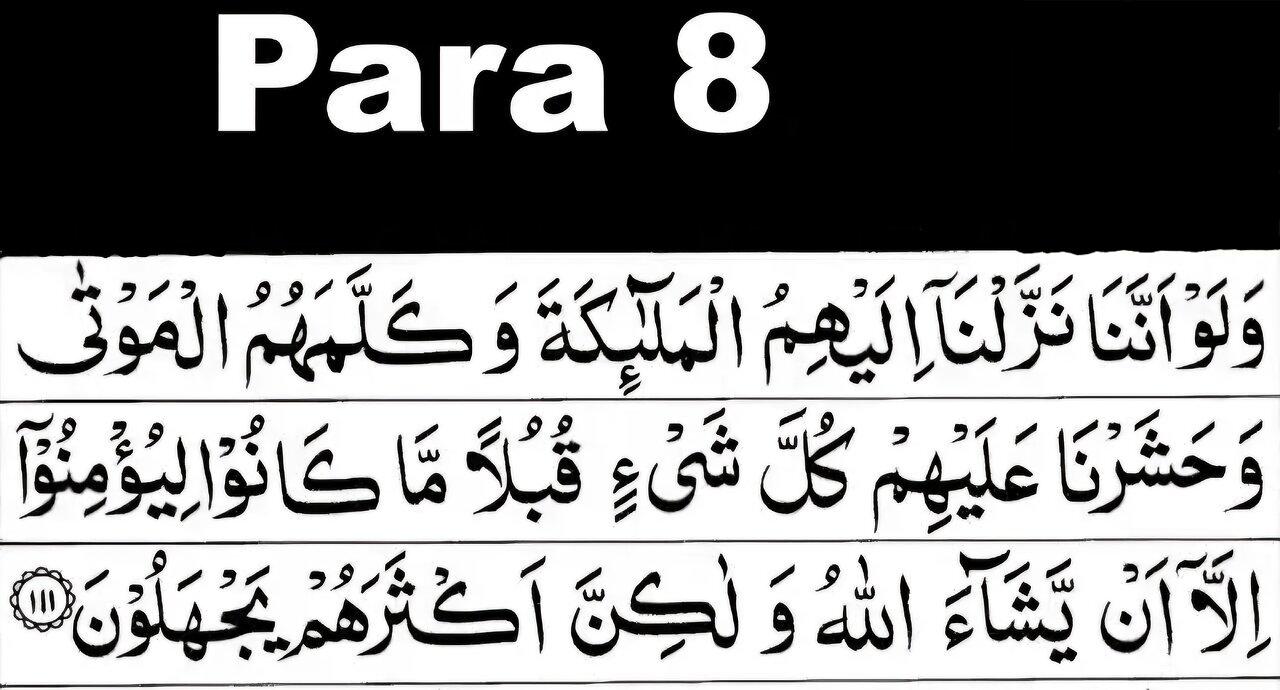 Quran Recitation Para 08/30 full