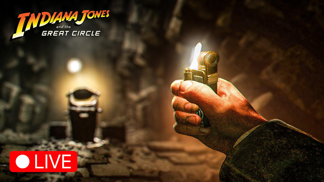 🔴 LIVE - CAN'T BELIEVE HOW GOOD THIS GAME IS - INDIANA JONES AND THE GREAT CIRCLE - PART 4