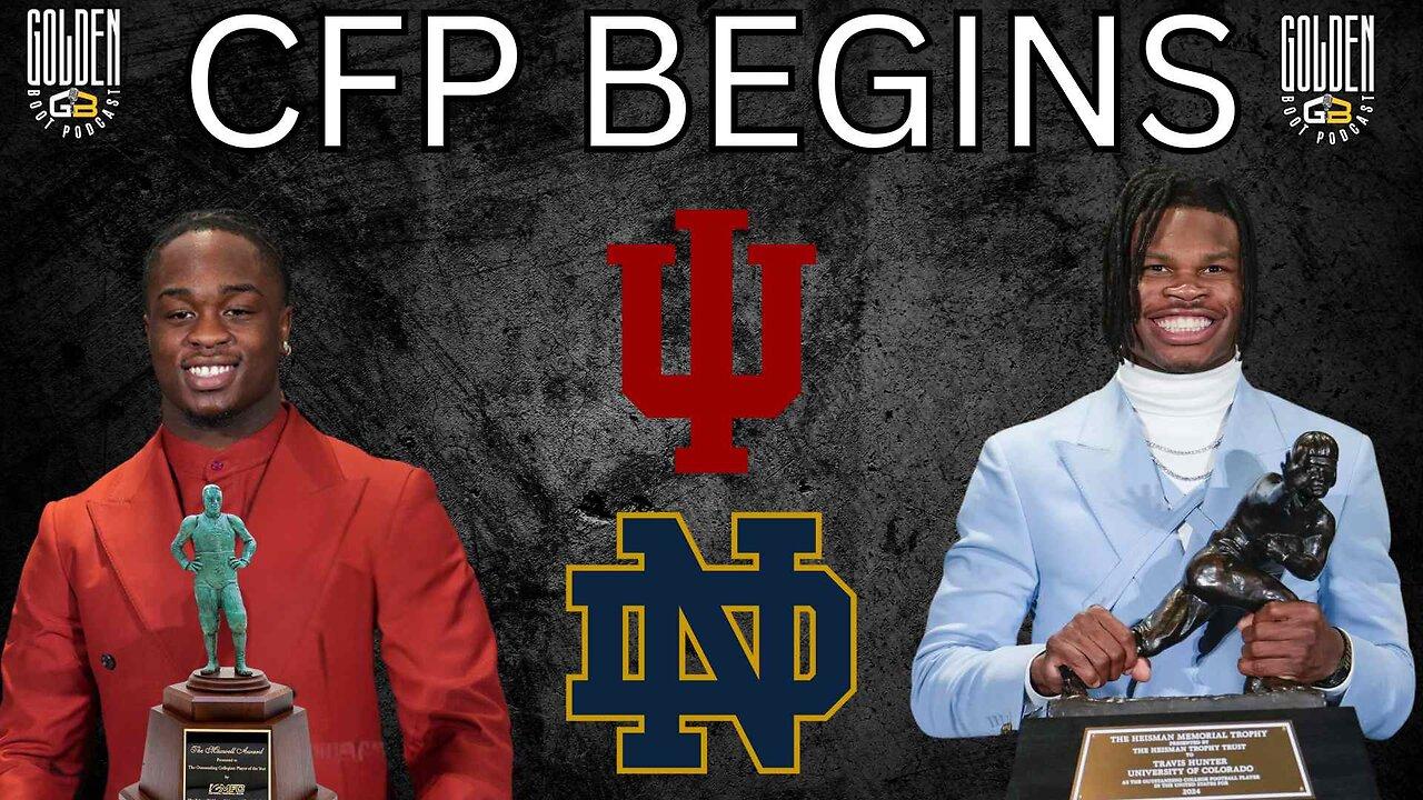 THE COLLEGE FOOTBALL PLAYOFF KICKS OFF THIS WEEK: NOTRE DAME VS INDIANA