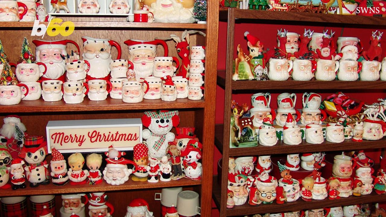 This Santa Claus Super-Fan Keeps Her Basement Decorated All Year Round