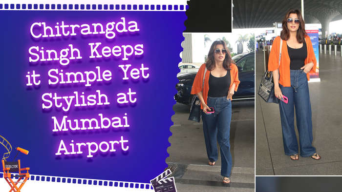 Chitrangda Singh Rocks Effortless Chic Look at Mumbai Airport