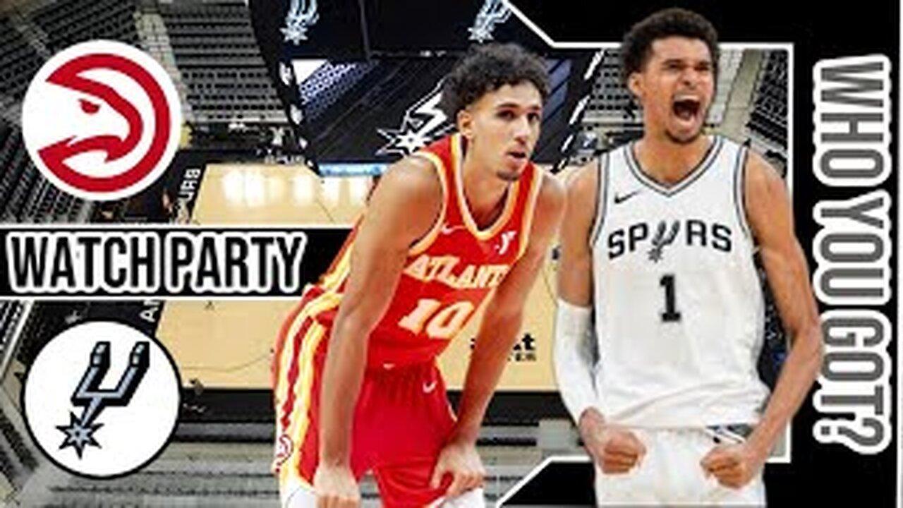 Atlanta Hawks vs San Antonio Spurs | Live Play by Play | Reaction | NBA 24' Special Guest TSR Sports