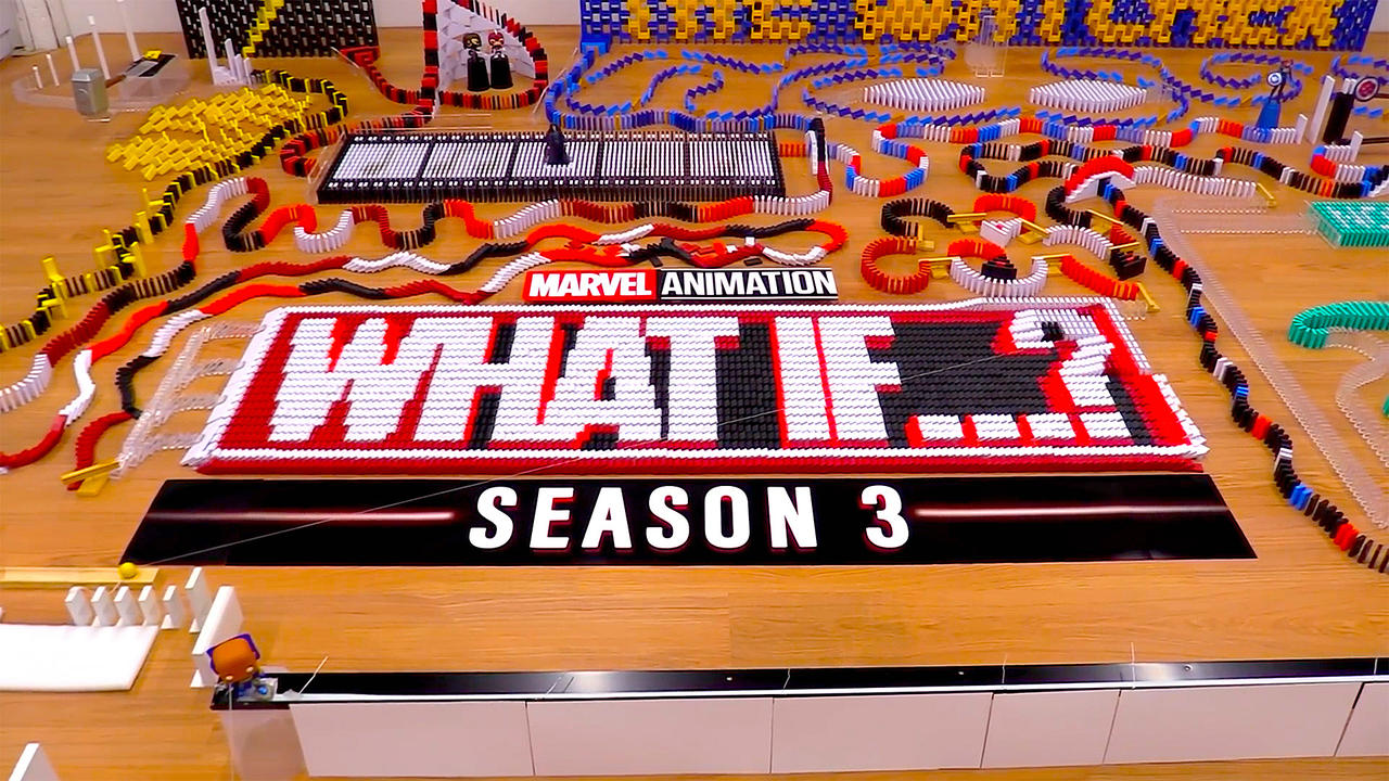 Epic Domino Falldown to Promote Marvel's What If...? Season 3