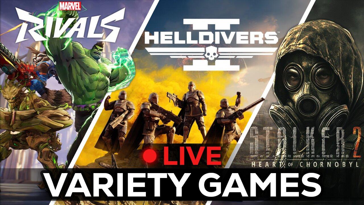 🔴LIVE IN 1440p! - FIRST TIME PLAYING MARVEL RIVALS, Then Helldivers 2! - Come Hang Out!