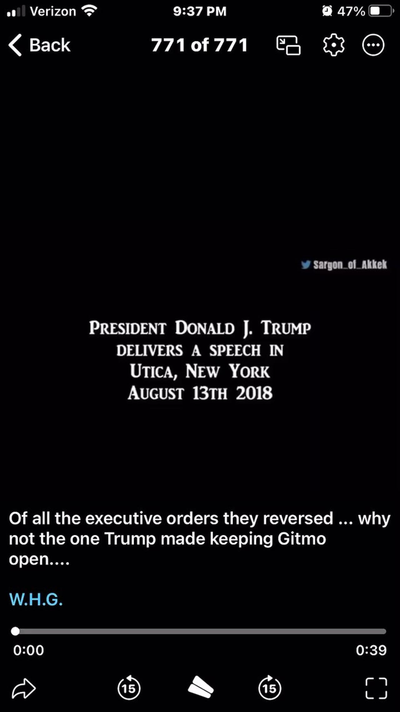 Of all the executive orders they reversed ... why not the one Trump made keeping Gitmo open.. W.H.G.