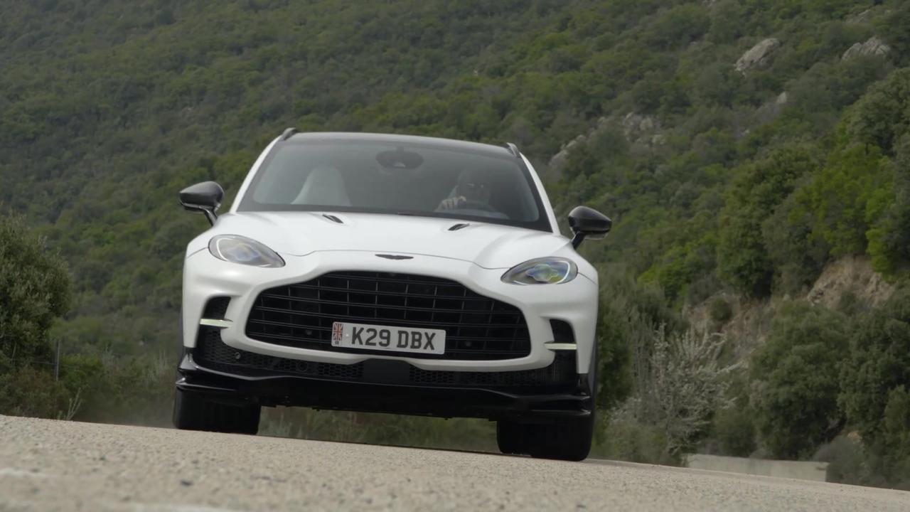 Aston Martin DBX 707 in Satin Neutro White Driving Video