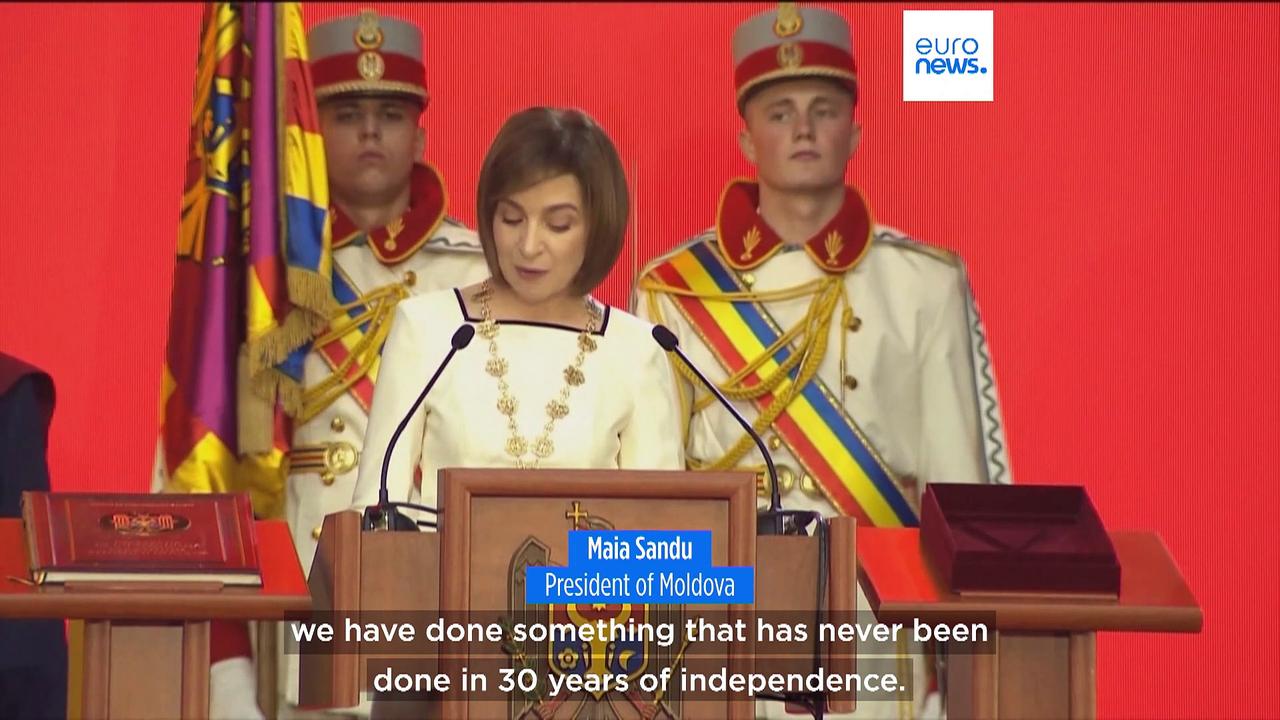 Maia Sandu returns office for second term as president of Moldova