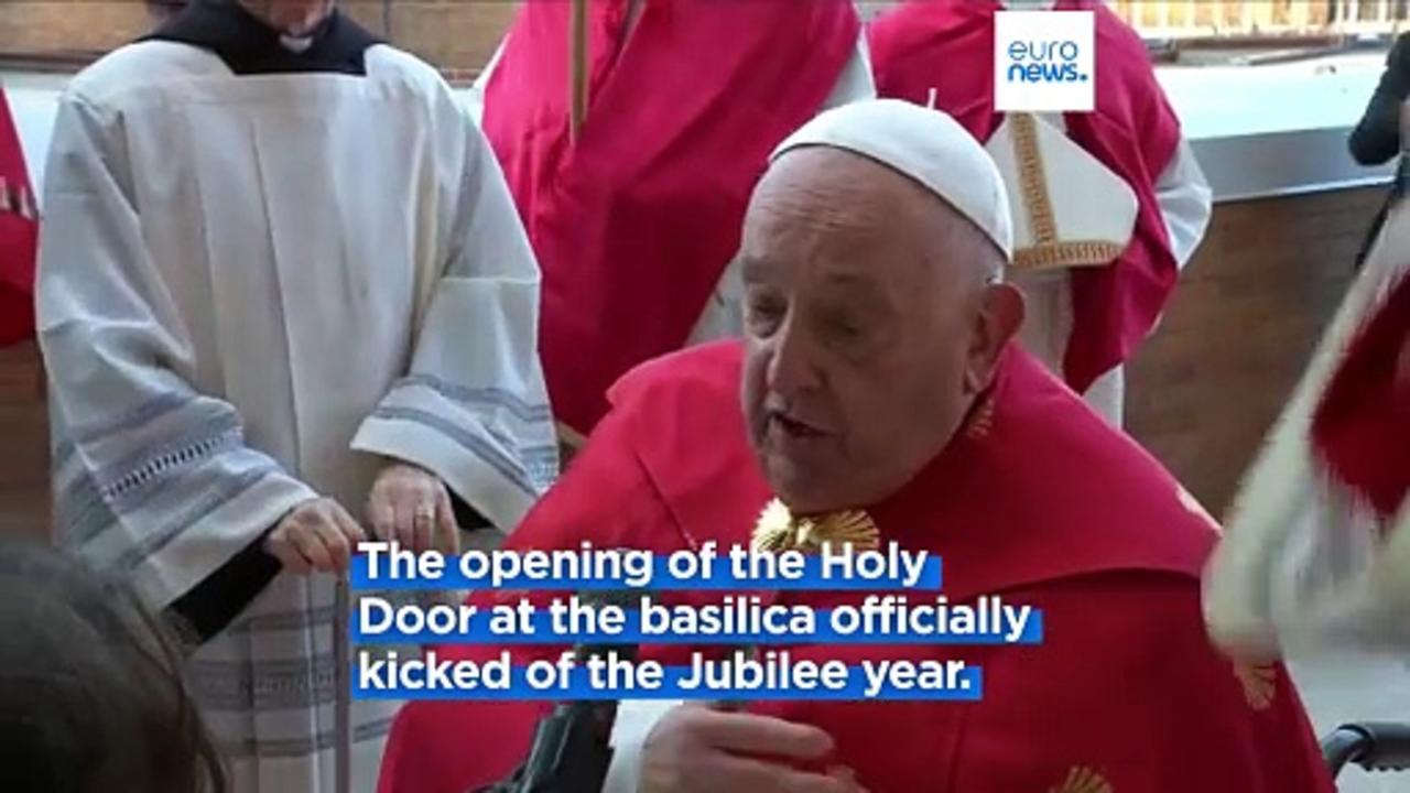 Francis opens second Holy Door with message of hope to Rome's main prison