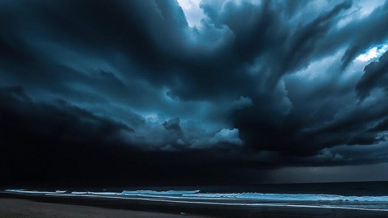 Ocean Thunderstorm Approaching