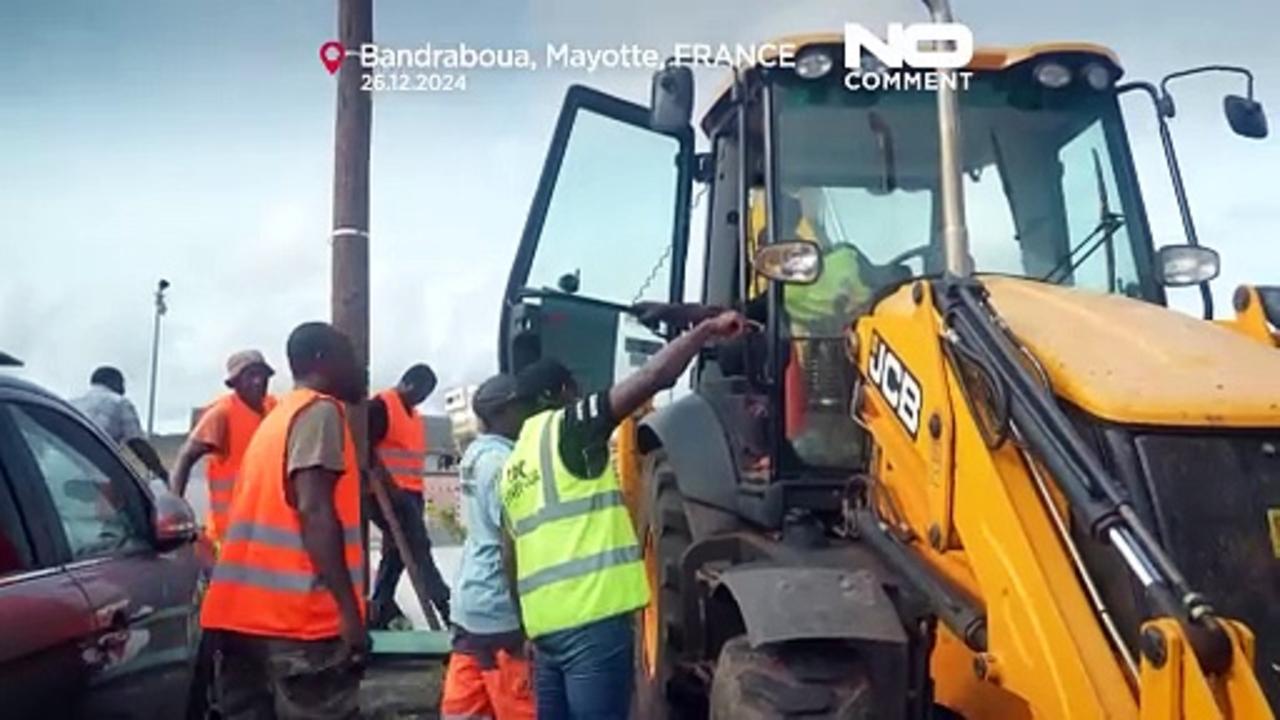 Cleanup continues in Mayotte two weeks after Cyclone Chido