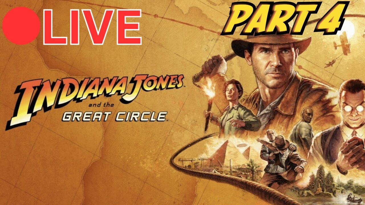 🔴LIVE -Unveiling Secrets: Live Playthrough of Indiana Jones and the Great Circle - Part 1!