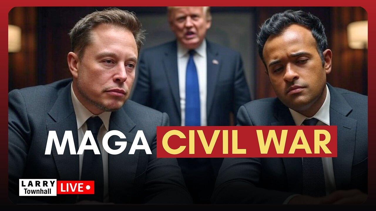 Did Elon Musk & Vivek Ramaswamy Ignite a MAGA Civil War?! | LARRY Live!