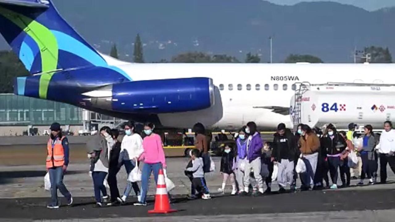 Guatemalan migrants arrive from the US during last deportee flights of the year