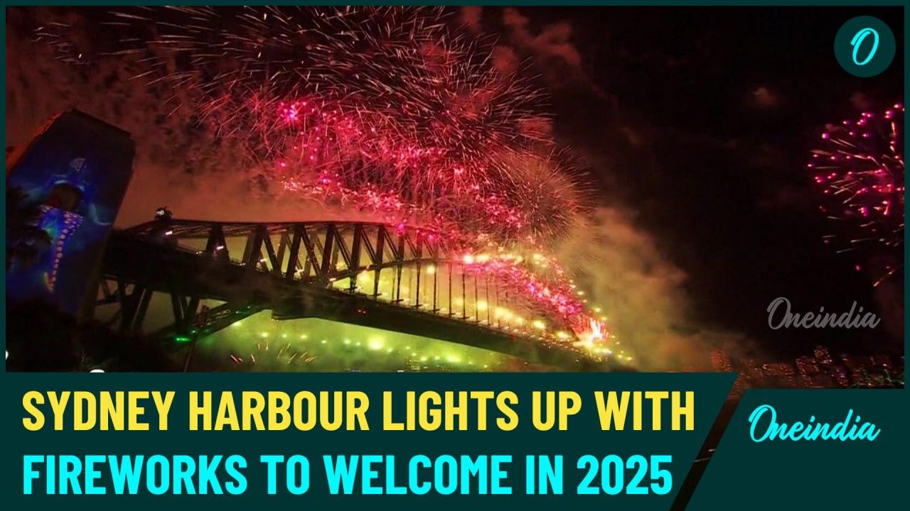 Australia Lights Up to Welcome 2025: Fireworks at Sydney Harbour | New Year 2025 Ring In