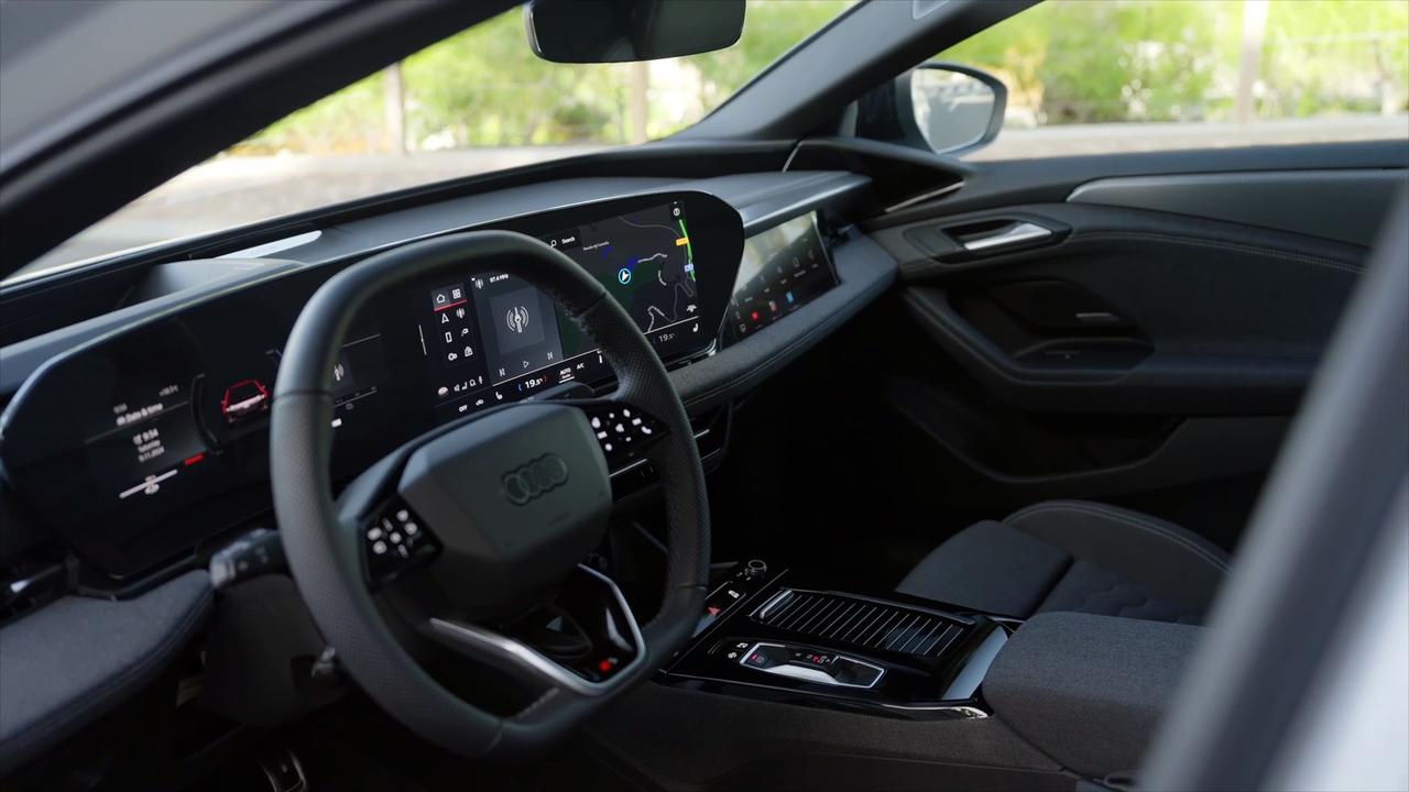 Audi A6 Sportback e-tron performance Interior Design in Glacier white