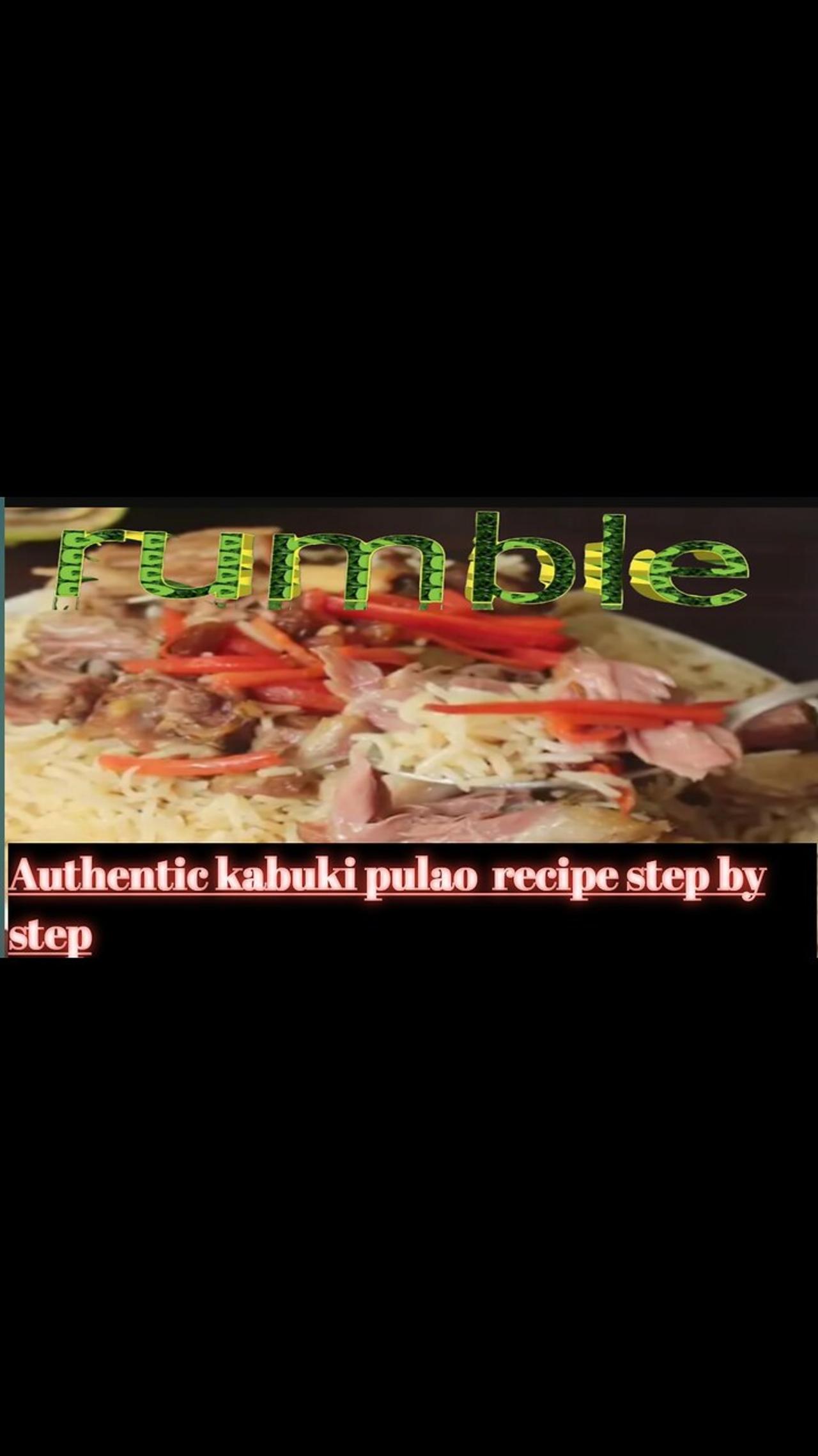 Authentic kabuki pulao  recipe step by step