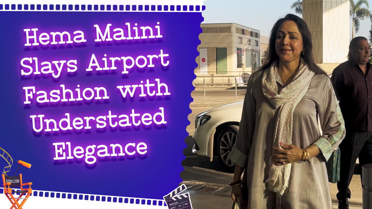 Hema Malini Proves Less is More with Her Chic Airport Look