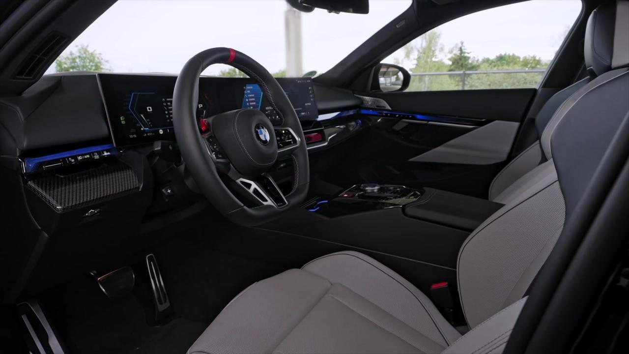 The all-new BMW M5 Touring Interior Design in Carbon Black