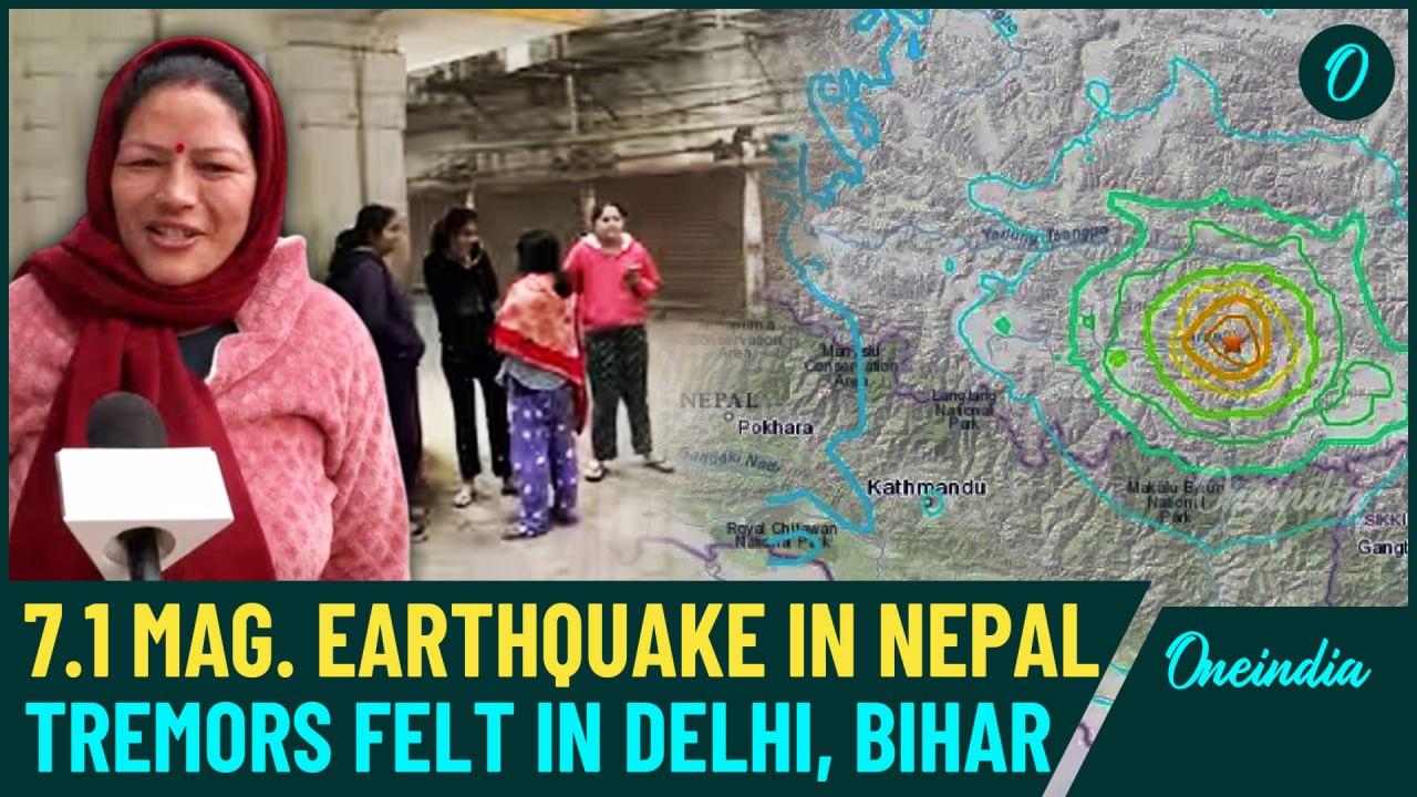 Earthquake Videos: Early Morning 7.1 Magnitude Tremors Creates Panic Across Nepal, Tibet & India