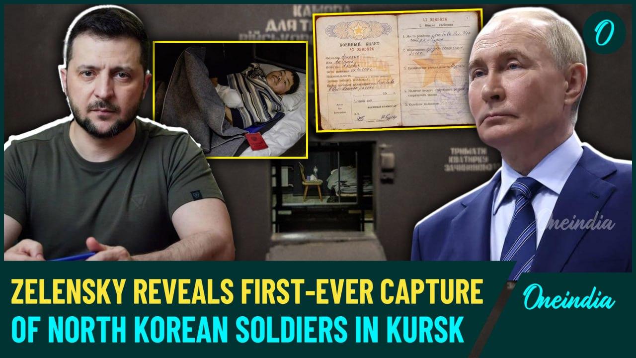 Two North Korean Soldiers Captured in Russia's Kursk: Zelensky Reveals Shocking Images | Watch