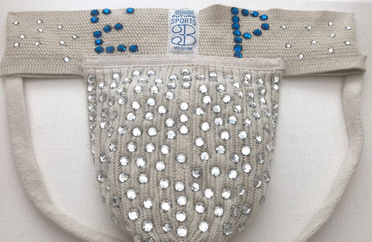 Elvis Presley's personalised bedazzled jockstrap is up for sale