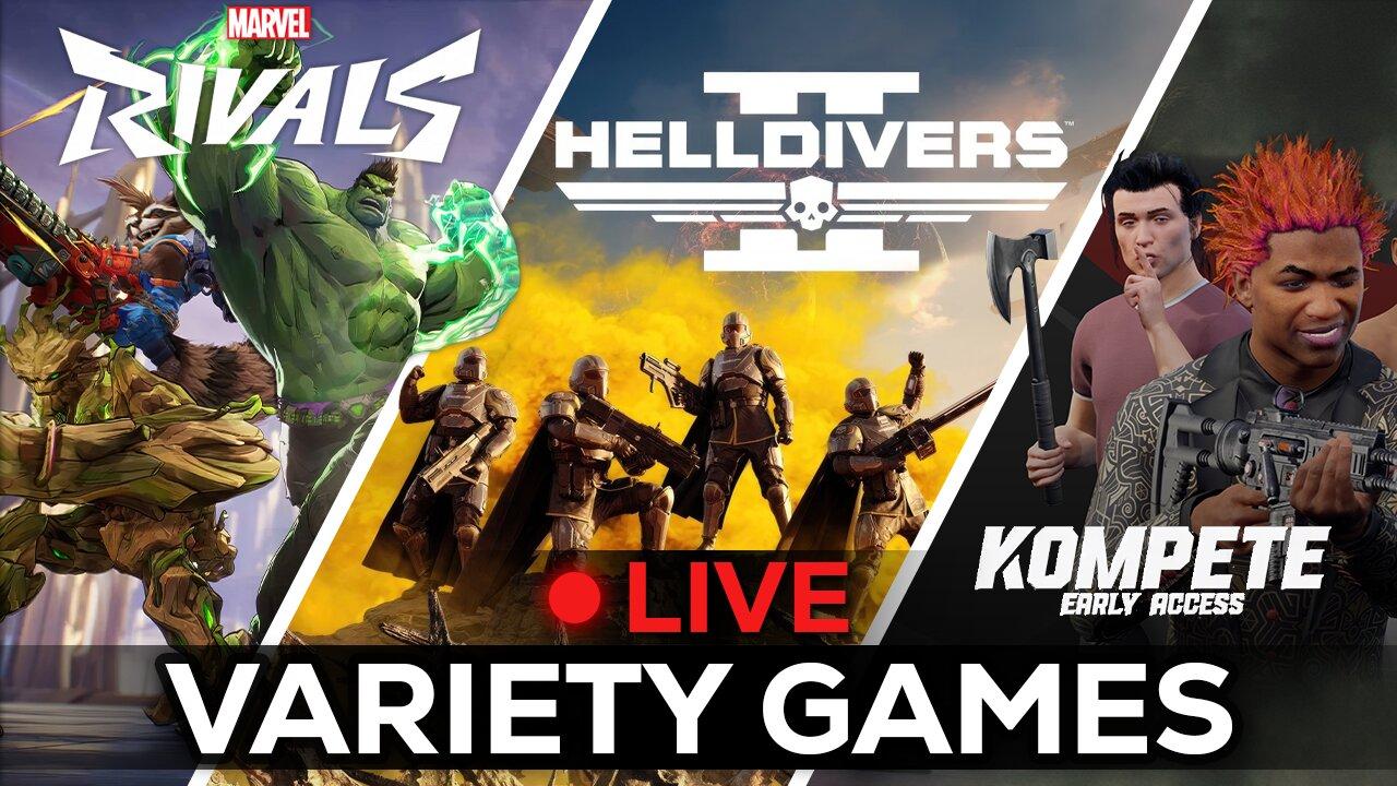 🔴LIVE IN 1440p! - Returning to THE FINALS, Helldivers 2, Then MARVEL RIVALS! - Come Hang Out!