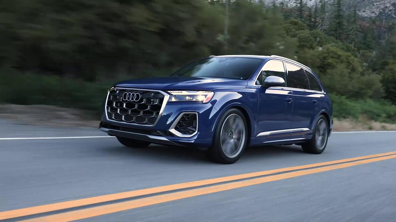 2025 Audi SQ7 in Ascari Blue Driving Video