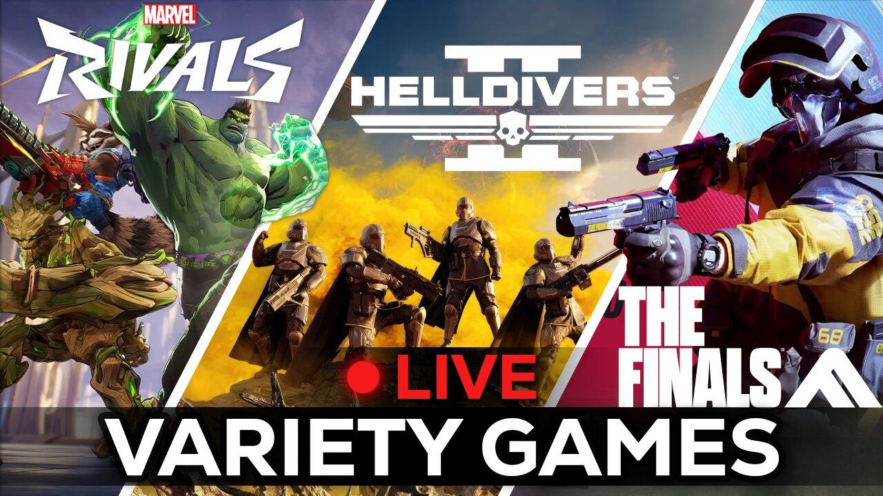 🔴LIVE IN 1440p! - Returning to THE FINALS, Helldivers 2, Then MARVEL RIVALS! - Come Hang Out!